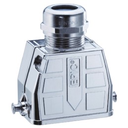 1 pcs - Epic Contact H-BE Heavy Duty Power Connector Hood, 6 Contacts