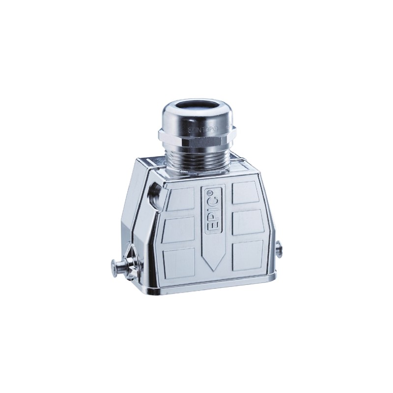 1 pcs - Epic Contact H-BE Heavy Duty Power Connector Hood, 6 Contacts