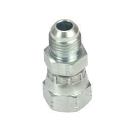 Straight hydraulic connector ab unf unf