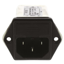 1 pcs - EPCOS 10A, 250 V ac/dc Panel Mount IEC Inlet Filter B84773A0010A000, Tab