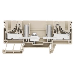 1 pcs - Weidmüller P Series Dark Beige Disconnect Terminal Block, Single-Level, Push In Termination
