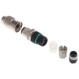 1 pcs - Murrelektronik Circular Connector, 4 Contacts, Cable Mount, M12 Connector, Plug, Male, IP65, IP67, 7000 Series