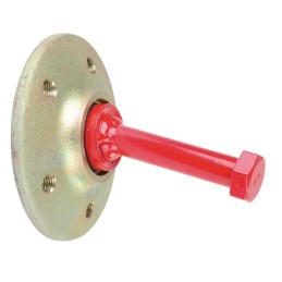 Axle with hub installed