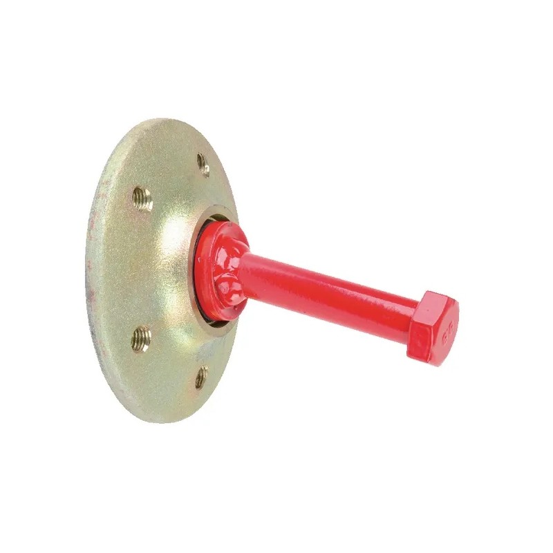 Axle with hub installed