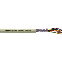 1 Reel of 50 M - Lapp Twisted Pair Data Cable, 8 Pairs, 0.5 mm², 16 Cores, 20 AWG, Screened, 50m, Grey Sheath