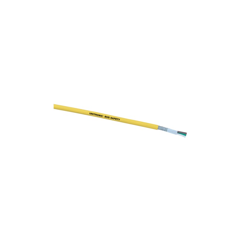 1 Reel of 50 M - Lapp UNITRONIC BUS SAFETY Data Cable, 3 Cores, 0.75 mm², Screened, 50m, Yellow, 18 AWG