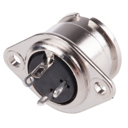 1 pcs - RS PRO 3 Pole Din Socket, 1A, 100 V ac, Bayonet, Female, Chassis Mount