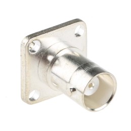 1 pcs - RS PRO, jack Flange Mount BNC Connector, 50Ω, Solder Termination, Straight Body