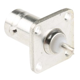 1 pcs - RS PRO, jack Flange Mount BNC Connector, 50Ω, Solder Termination, Straight Body