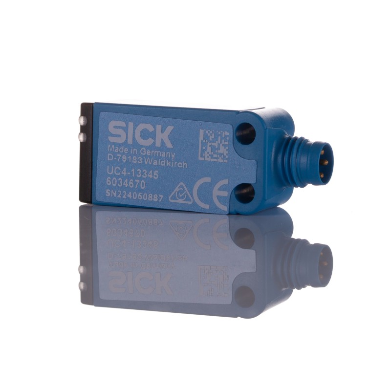 1 pcs - Sick UC4 Series Ultrasonic Block-Style Proximity Sensor, 13 - 150 mm Detection, NPN Output, 15 - 30 V,