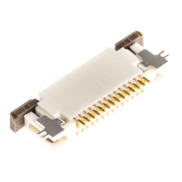 10 pcs - Molex, Easy-On, 52746 0.5mm Pitch 12 Way Right Angle Female FPC Connector, ZIF Bottom Contact