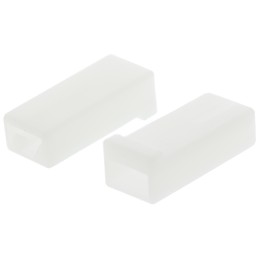 50 pcs - TE Connectivity, FASTIN-FASTON .250 1 Way Nylon Crimp Terminal Housing, Natural