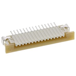 10 pcs - Molex, Easy-On, 52271 1mm Pitch 15 Way Right Angle Female FPC Connector, ZIF Bottom Contact