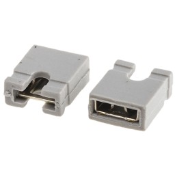 250 pcs - ASSMANN WSW Jumper Female Straight Grey Open Top 2 Way 1 Row 2.54mm Pitch