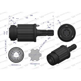 Shaft ratchet clutch 1200 1 3 8 z6 Warynski