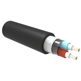 1 Reel of 50 M - TE Connectivity 2 Core Power Cable, 1.5 mm², 50m, Black Low Smoke Zero Halogen (LSZH) Sheath, 600 V