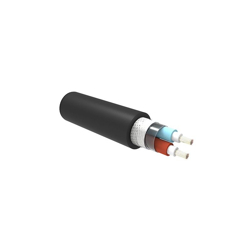 1 Reel of 50 M - TE Connectivity 2 Core Power Cable, 1.5 mm², 50m, Black Low Smoke Zero Halogen (LSZH) Sheath, 600 V