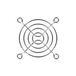 1 pcs : 08147 - Fan Accessories 60mm Wire Form Fan Guard, Bright Nickel Chrome Finish