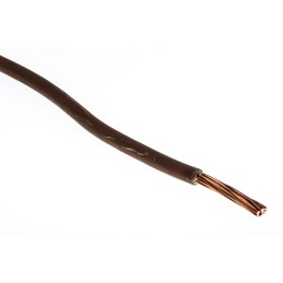 1 Reel of 50 M - RS PRO Brown 10 mm² Hook Up Wire, 7/1.35 mm, 50m