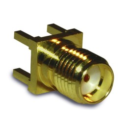 1 pcs - Amphenol RF, jack PCB Mount SMA Connector, 50Ω, Solder Termination, Straight Body