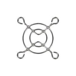 1 pcs : 08149 - Fan Accessories 40mm Wire Form Fan Guard, Bright Nickel Chrome Finish