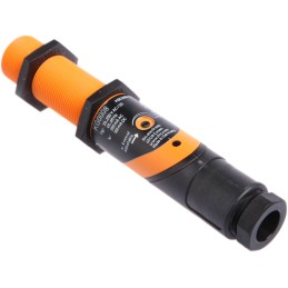 1 pcs - ifm electronic Capacitive Barrel-Style Proximity Sensor, M18 x 1, 8 mm Detection, 20 - 250 V ac/dc, IP65