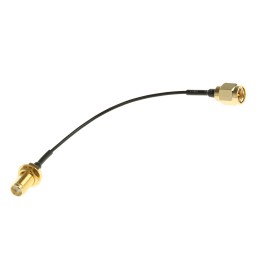 1 pcs - RS PRO Male SMA to Female SMA Coaxial Cable, 100mm, RF Coaxial, Terminated