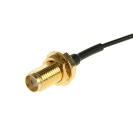 1 pcs - RS PRO Male SMA to Female SMA Coaxial Cable, 100mm, RF Coaxial, Terminated