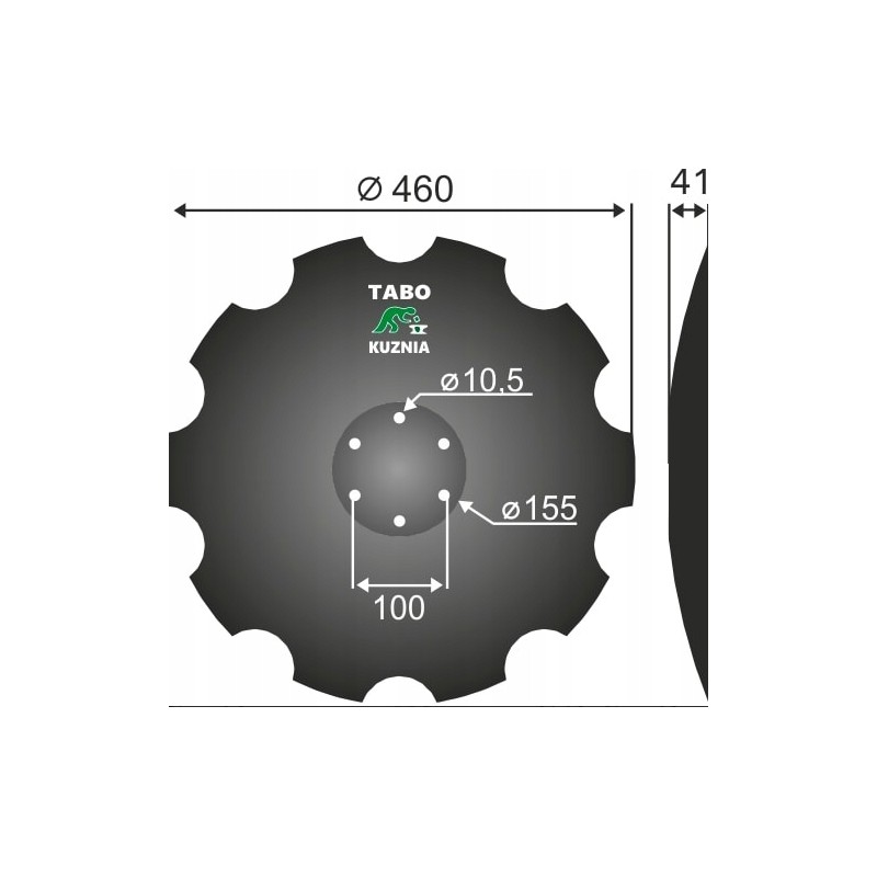 Lemken toothed harrow disc 465x5