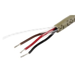 1 Reel of 50 M - Alpha Wire Multicore Data Cable, 0.09 mm², 3 Cores, 28 AWG, Unscreened, 50m, Grey Sheath