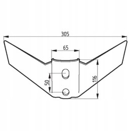 Goose foot wing cutter 305mm 60239