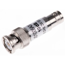 15 pcs - 50 Ω, 75 Ω RF Attenuator BNC Connector BNC Plug to BNC Socket 10dB, Operating Frequency 6GHz