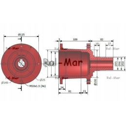 Working disc hub for rotary mower 50360