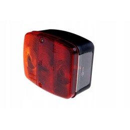 Combined rectangular trailer rear lamp