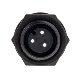 1 pcs - Bulgin Circular Connector, 3 Contacts, Rear Mount, Miniature Connector, Socket, Female, IP68, Buccaneer 400 Series