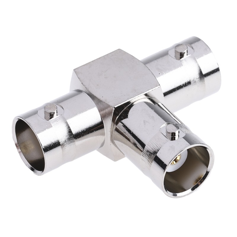 1 pcs - RS PRO Tee 50Ω RF Adapter BNC Socket to BNC Socket 250MHz
