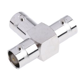 1 pcs - RS PRO Tee 50Ω RF Adapter BNC Socket to BNC Socket 250MHz