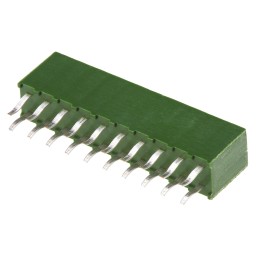 10 pcs - TE Connectivity AMPMODU HV100 Series Straight Through Hole Mount PCB Socket, 20-Contact, 2-Row, 2.54mm Pitch, Solder