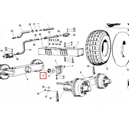 Textolite sleeve for the swingarm mounting 0203912130