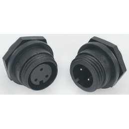 1 pcs - Bulgin Circular Connector, 12 Contacts, Front Mount, Miniature Connector, Socket, Female, IP68, Buccaneer 400 Series