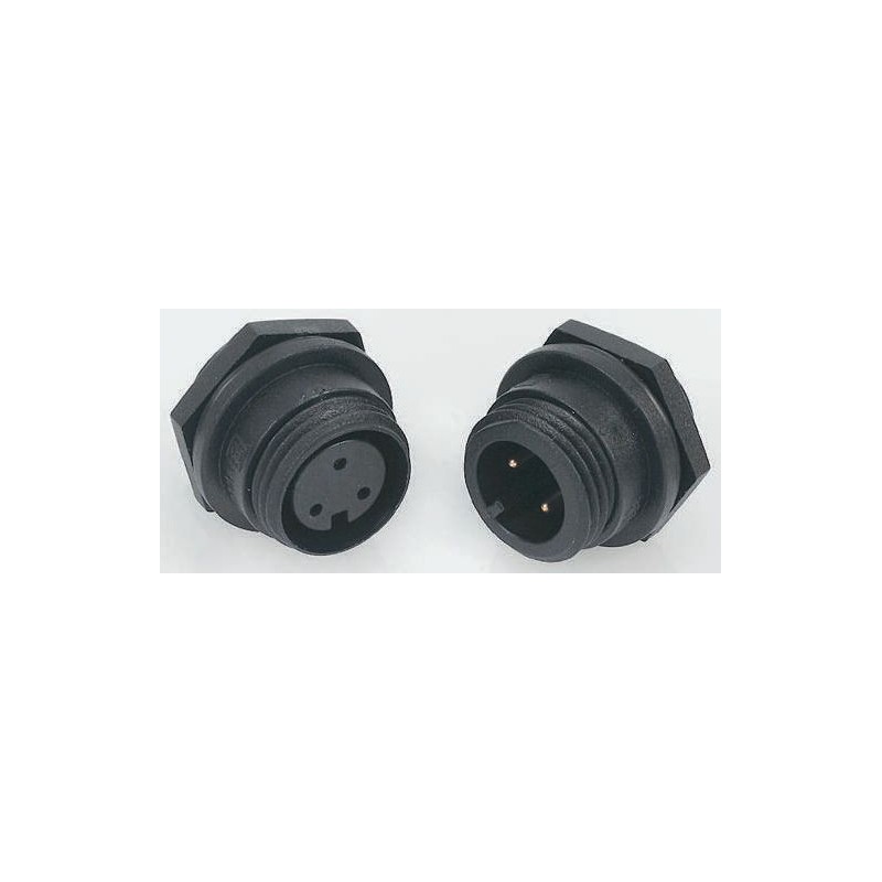 1 pcs - Bulgin Circular Connector, 12 Contacts, Front Mount, Miniature Connector, Socket, Female, IP68, Buccaneer 400 Series