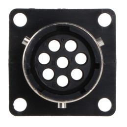1 pcs - ITT Cannon Circular Connector, 8 Contacts, Panel Mount, Socket, Female, IP65, Trident Ringlock Series