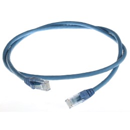 1 pcs - RS PRO Cat6 Male RJ45 to Male RJ45 Ethernet Cable, U/UTP, Blue LSZH Sheath, 1m