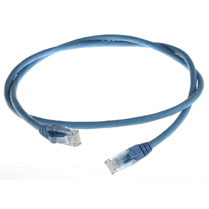 1 pcs - RS PRO Cat6 Male RJ45 to Male RJ45 Ethernet Cable, U/UTP, Blue LSZH Sheath, 1m