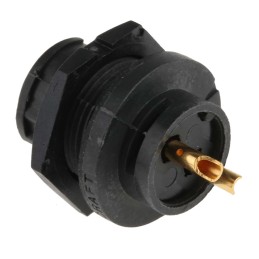 1 pcs - Switchcraft Circular Connector, 2 Contacts, Panel Mount, Plug, Female, IP68, IP69K, EN3 Series