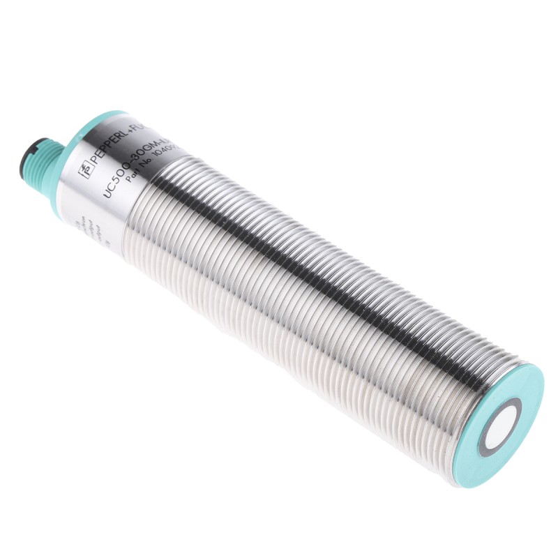 1 pcs - Pepperl + Fuchs Ultrasonic Barrel-Style Proximity Sensor, M30 x 1.5, 30 - 500 mm Detection, Analogue Output, 10