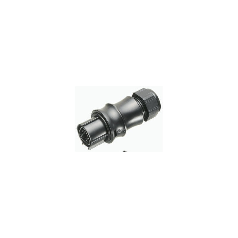 1 pcs - Wieland RST20i3 Series Circular Connector, 3-Pole, Female, Cable Mount, 20A, IP68
