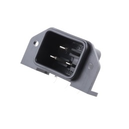 1 pcs - Schurter C20 Panel Mount IEC Connector Male, 16A, 250 V