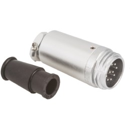 1 pcs - Hirose Circular Connector, 10 Contacts, Cable Mount, Miniature Connector, Socket, Male, RM Series