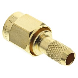 1 pcs - Telegartner, Plug Cable Mount SMA Connector, 50Ω, Crimp Termination, Straight Body